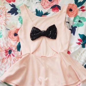 Charlotte Russe Peplum Top